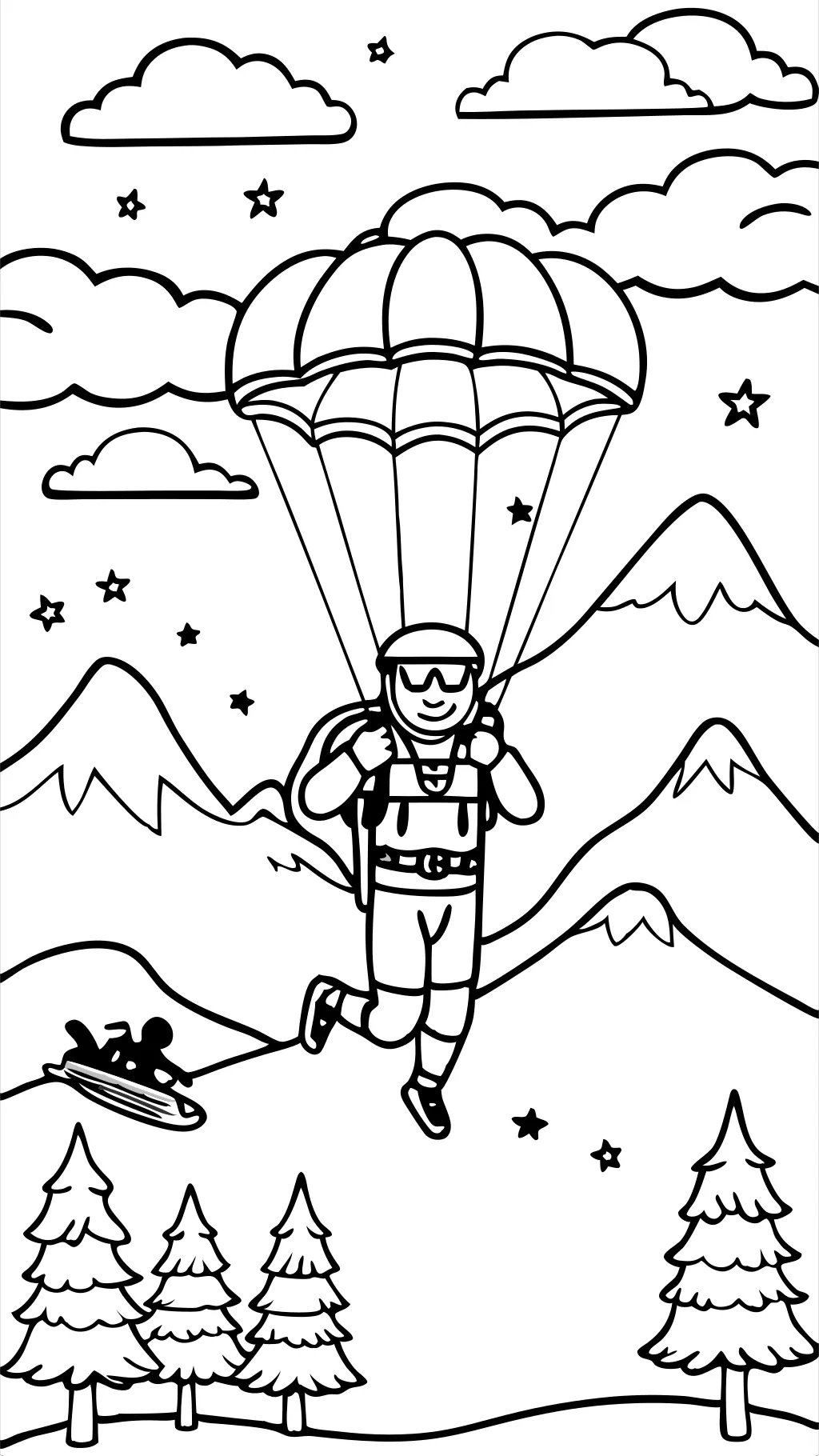 free fall coloring pages pdf